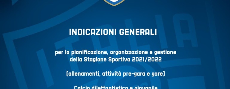 NUOVO PROTOCOLLO SANITARIO FIGC – 10 gennaio 2022